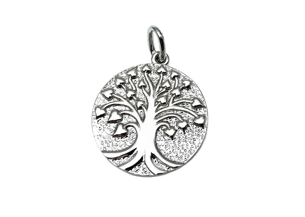 Anhaenger mit Lebensbaum gravierbar | Silber