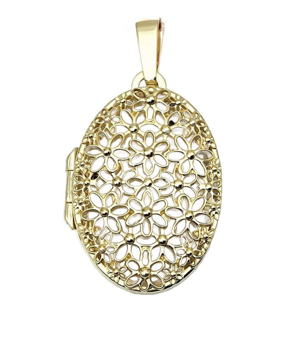 Medaillon filigran durchbrochen | Silber oder Gold