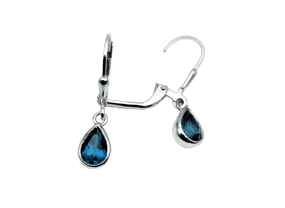 Blautopas Londonblue Anhänger/Ohrringe | Silber
