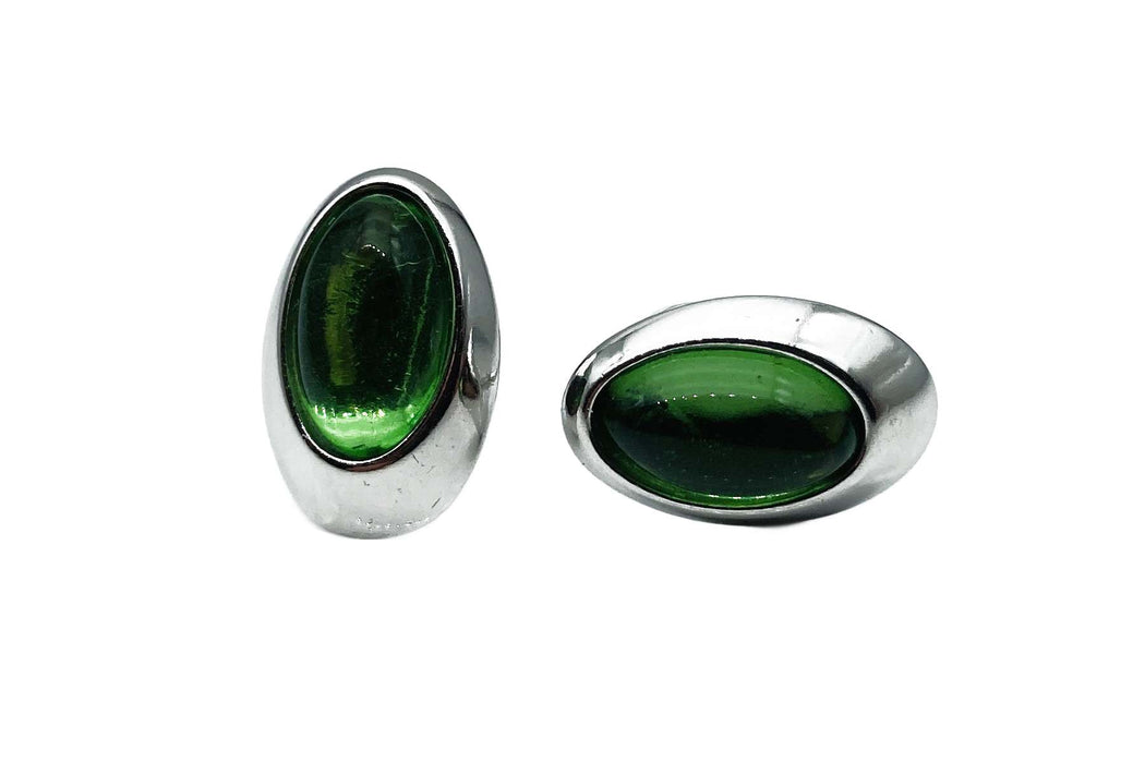 Ohrstecker echt Karibischer Bernstein Oval | Silber