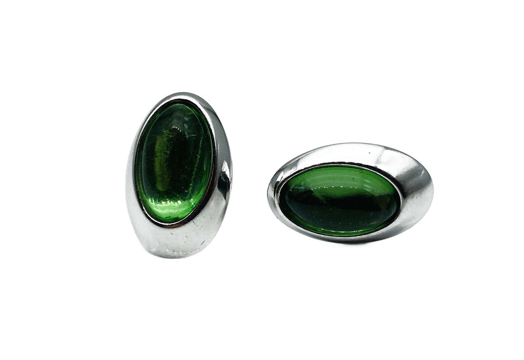 Ohrstecker echt Karibischer Bernstein Oval | Silber