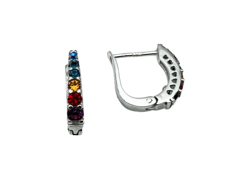 Creolen Rainbow | Silber