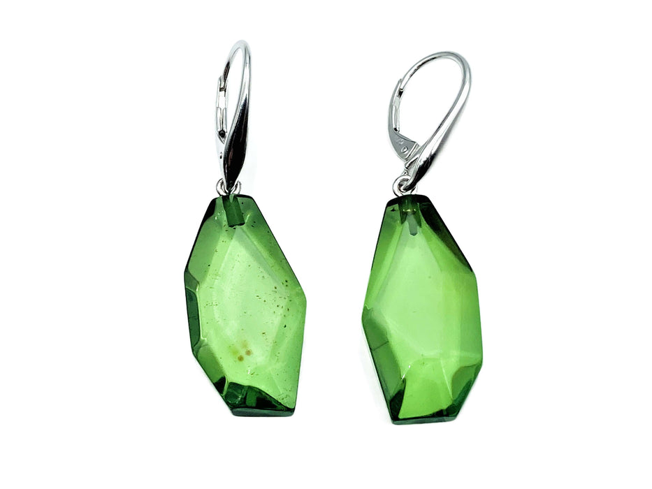 Ohrringe echt Karibischer Bernstein Silber