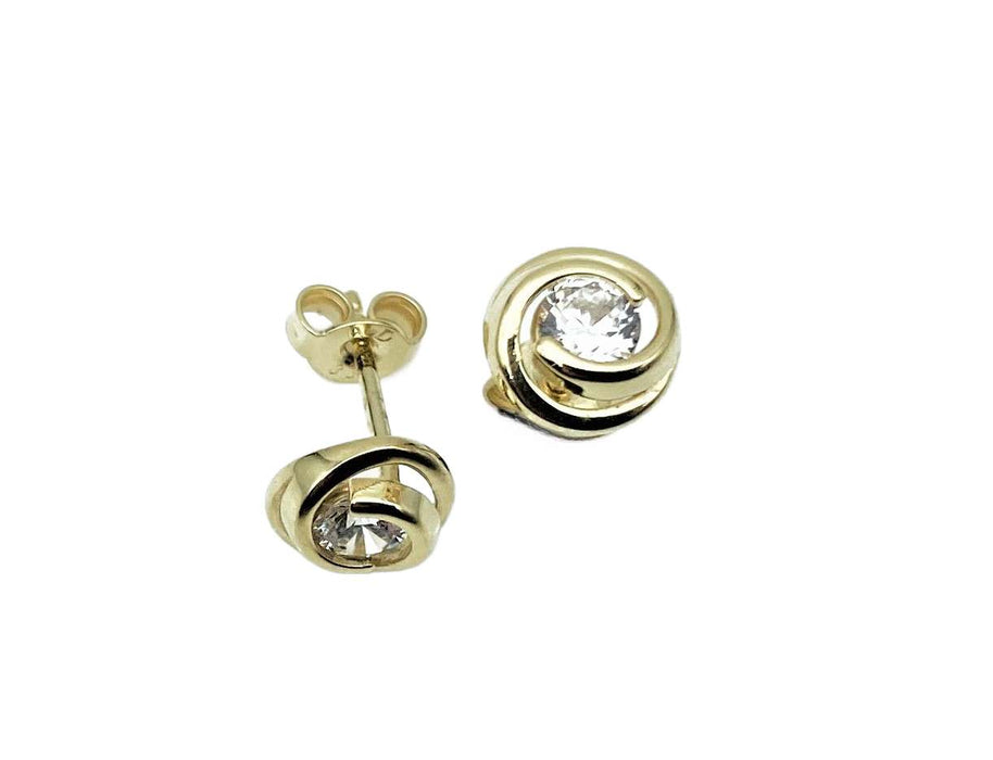 Anhaenger Knoten mit Zirkonia | Gold