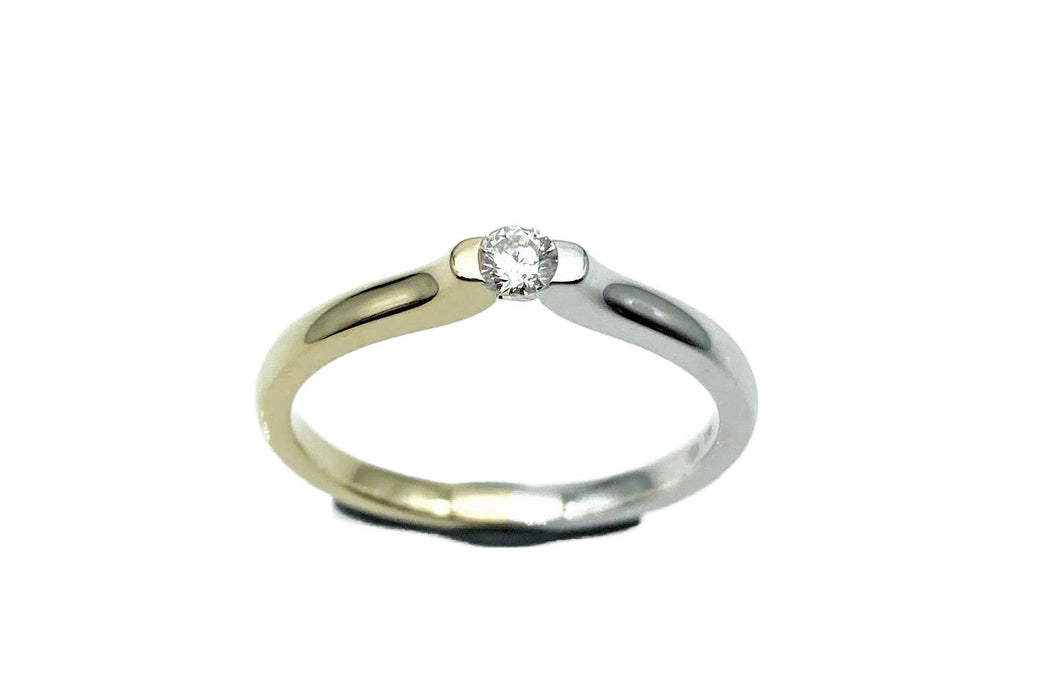 Solitaire-/Antragsring mit Brillant 0,10ct | 585/-