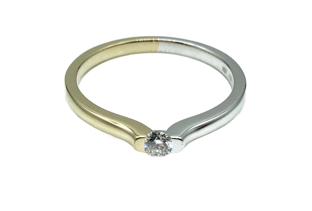 Solitaire-/Antragsring mit Brillant 0,10ct | 585/-