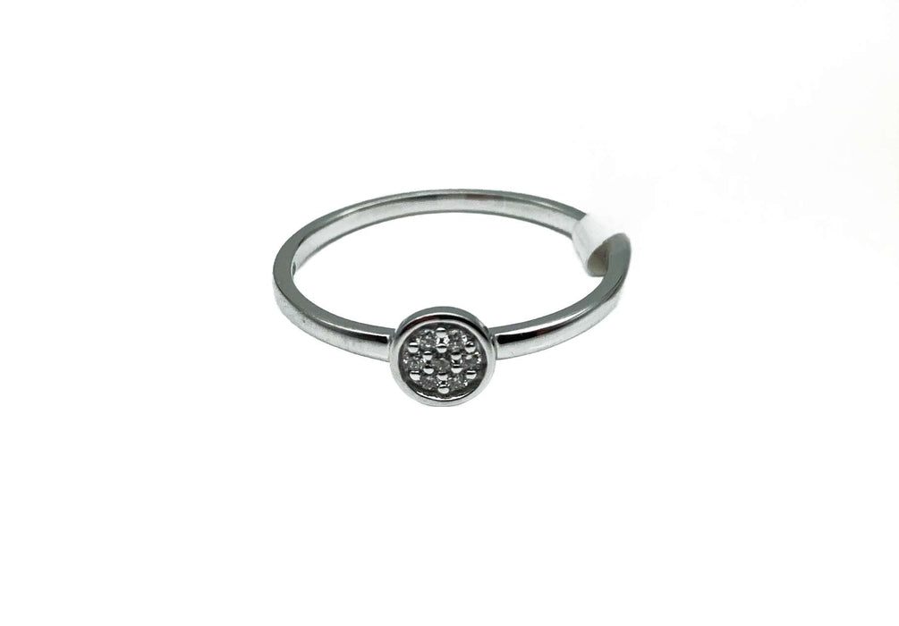 Antragsring Weißgold mit Brillanten