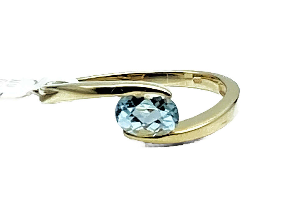 Ring mit Blautopas im Ovalschliff | Gold