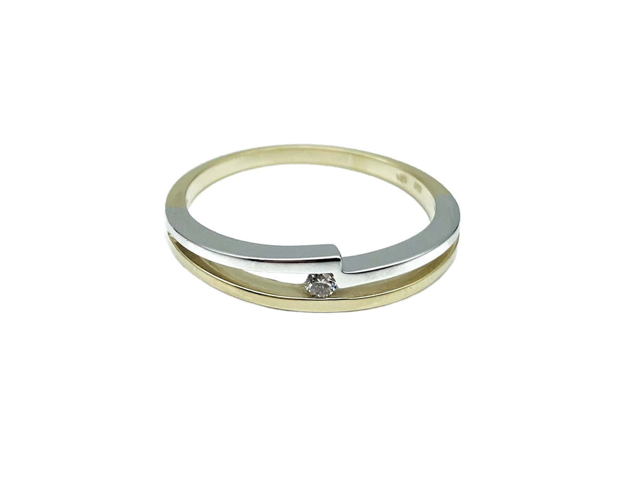 Brillant-Ring 0,04ct bicolor | 585/-
