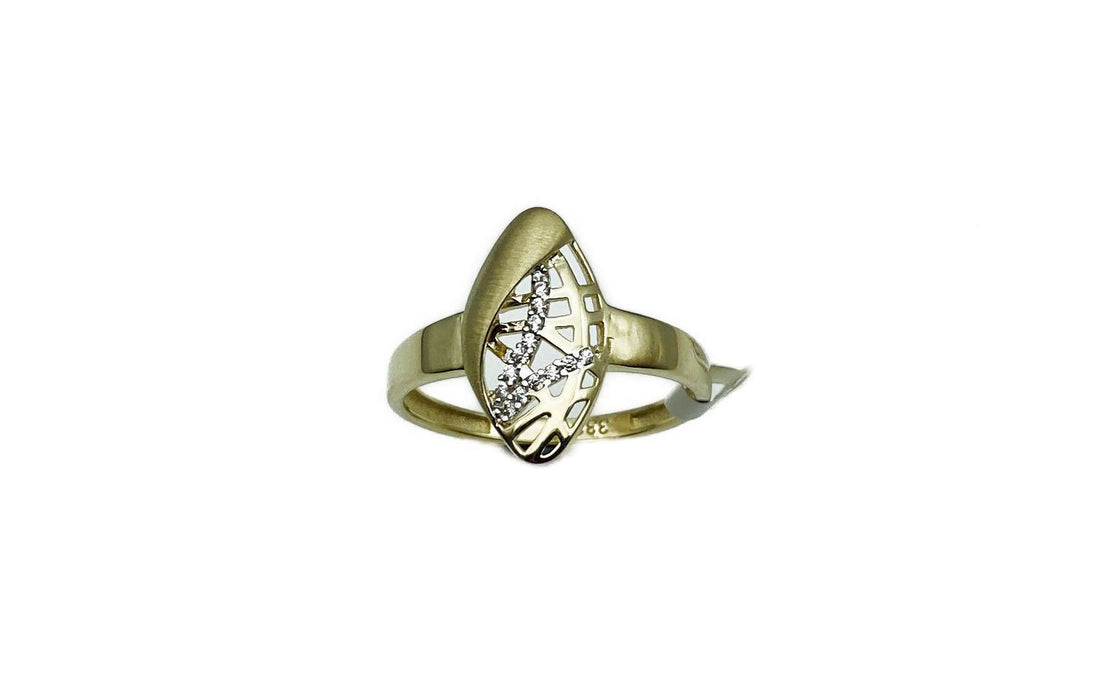 Ring in Navette-Form Gold