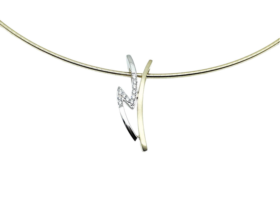 Set bicolor mit Zirkonia | 585/-
