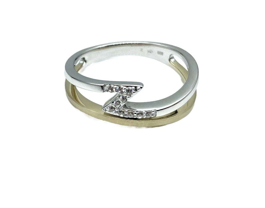 Set bicolor mit Zirkonia | 585/-