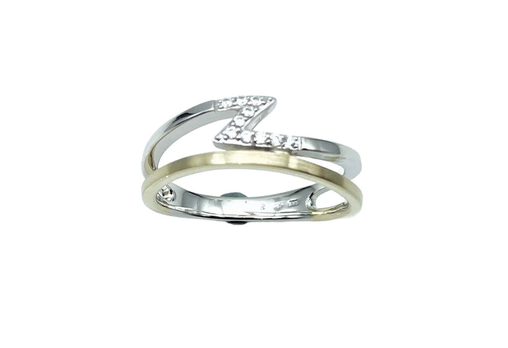 Set bicolor mit Zirkonia | 585/-