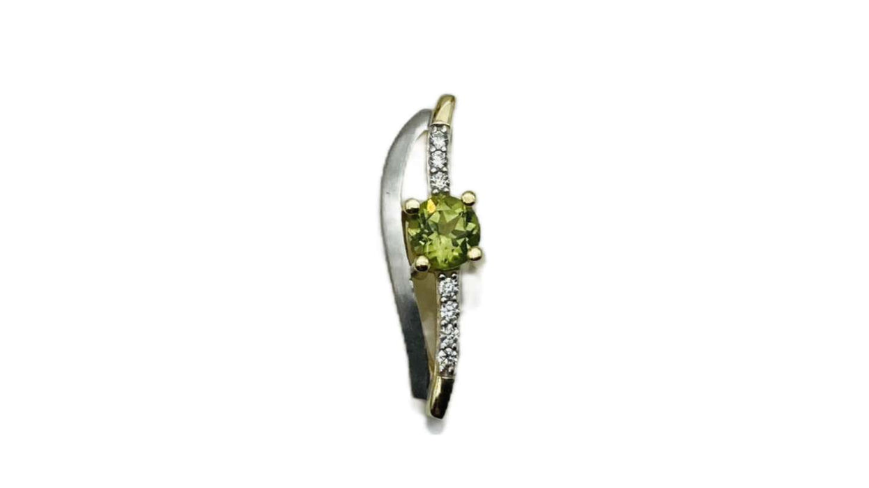 Anhänger mit Peridot und Zirkonia | Gold