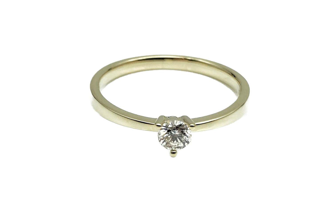 Antrags-/ Solitaire-Ring mit Brillant 0,25ct | 585/-