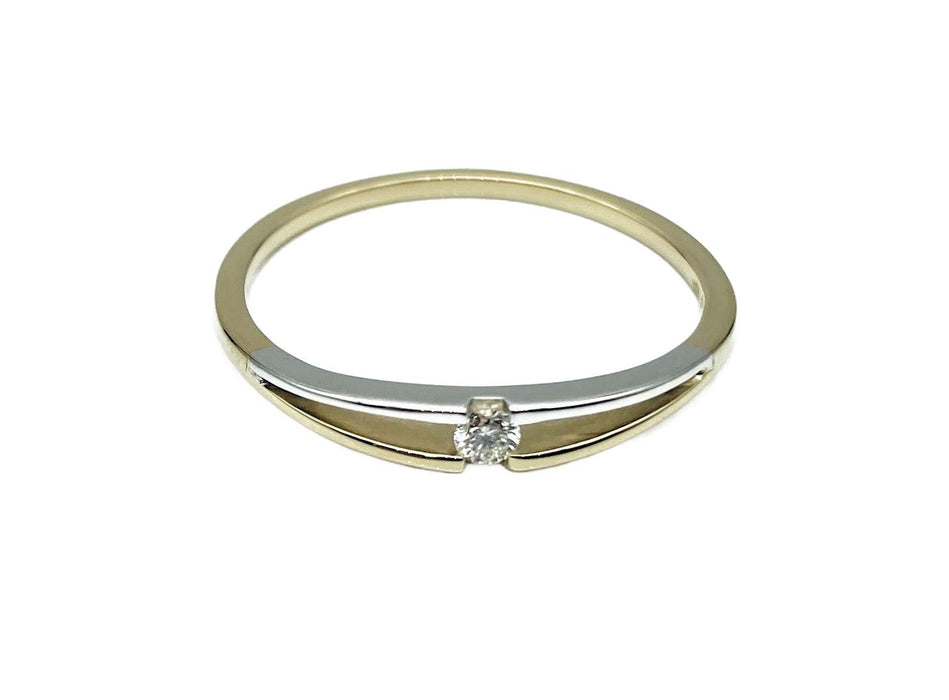 Antrags- / Brillantring zweifarbig | 585/-