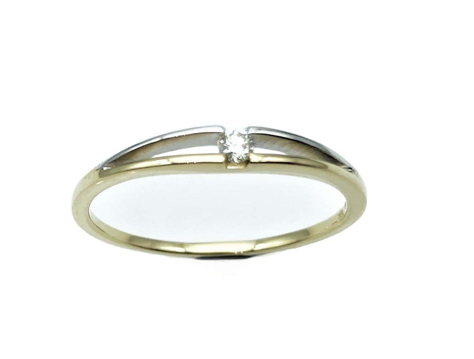 Antrags- / Brillantring zweifarbig | 585/-