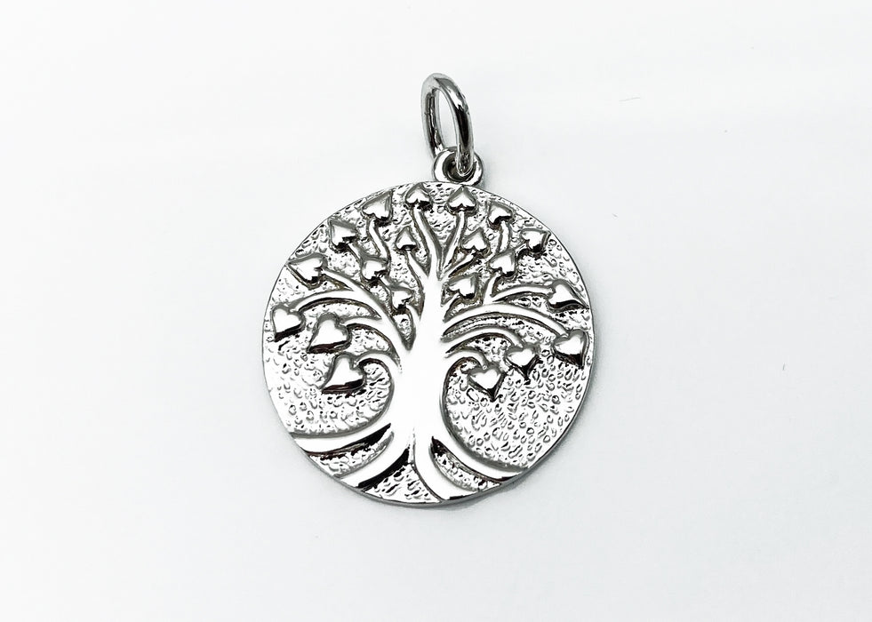 Anhaenger mit Lebensbaum gravierbar | Silber