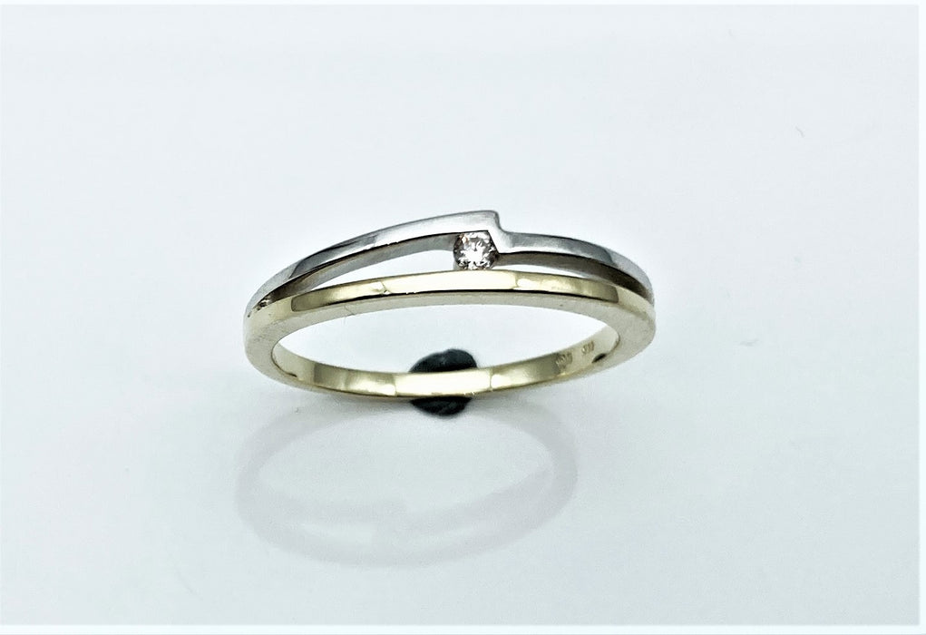 Brillant-Ring 0,04ct bicolor | 585/-