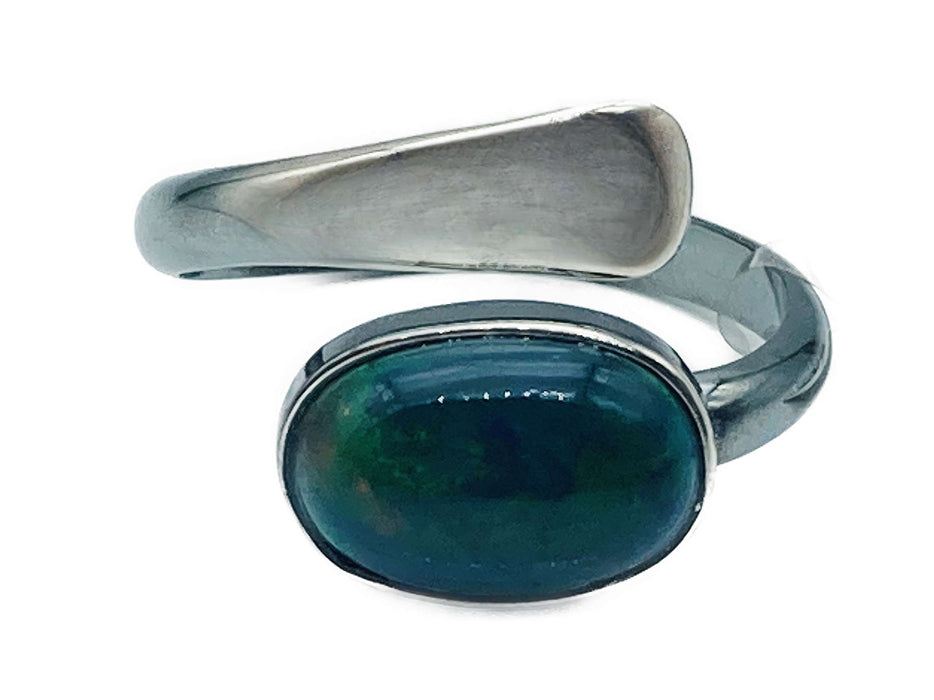 Ring mit echtem Opal - Naturstein | Silber