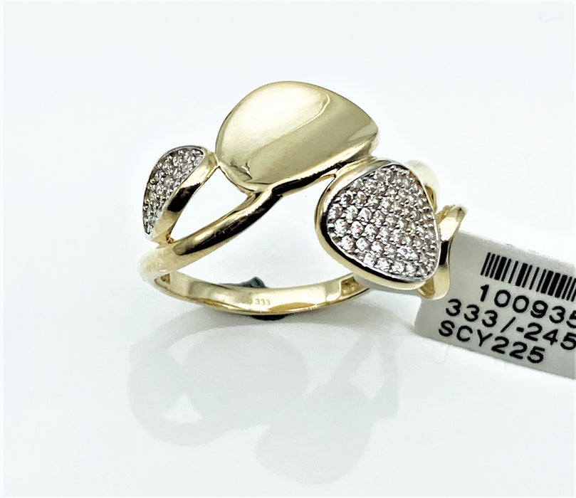Ring mit pavee-gefassten Zirkonen | Gold